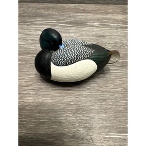 Ducks Unlimited Mini Duck Decoy Collectible SCAUP BLUEBILL 2004 Jett Burnet 01